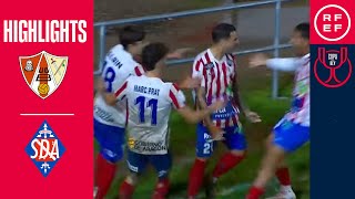 Resumen  Copa del Rey  UD Barbastro 40 SD Amorebieta  Primera eliminatoria [upl. by Yma]