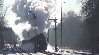 Faszination Winterdampf  WesterwaldRundfahrt mit Dampflok 52 13608  07 Februar 2015 [upl. by Pinto]