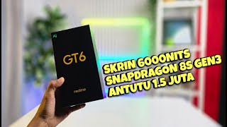 LAGI POWER DARI POCO F6 🔥  UNBOXING REALME GT6 [upl. by Madelin]