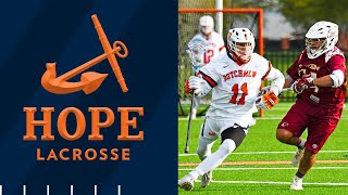 Hope vs Albion  Mens Lacrosse 41222  NCAA D3 Lacrosse  MIAA Lacrosse [upl. by Nosiaj]