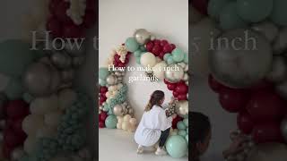 How to make 5 inch garlands balloondecoration balloonartist balloons [upl. by Adelice876]