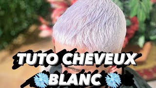 TUTO AVOIR LES CHEVEUX BLANC  GRIS   By AbdoulBarber [upl. by Aneela]