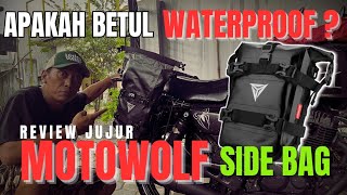 Apakah Betul WATERPROOF Moto Wolf Side Bag  Crass Bar Bag [upl. by Mort]