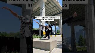 How To Stall On Rollerblades For Beginners 🔥😱 rollerblading summervibes shorts [upl. by Towny]