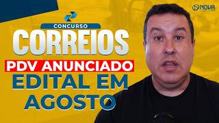 CONCURSO CORREIOS 2024 PDV Anunciado  Edital em Agosto ❌ [upl. by Lerat593]