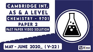 Cambridge A Level Chemistry 9701 Past Paper MayJune 2020 Paper 2  Atomic Structure  Bizuz [upl. by Noswal]