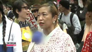 Japanese protest against antiforeign and racist rallies quot혐한시위 규제하라quot [upl. by Akeihsat]