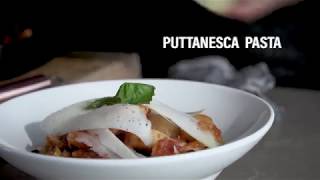 Easy Puttanesca Pasta with Scallops and Shrimp  15 minute recipe [upl. by Ecam649]