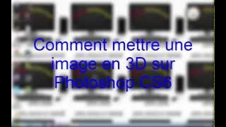 Comment mettre une image en 3D sur Photoshop [upl. by Jeanelle]