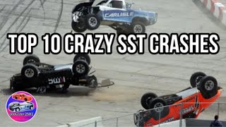 Top 10 Crazy Stadium SUPER Trucks Crashes  Duster2582 [upl. by Thynne]