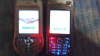 Nokia 6630 vs Nokia N70 startup comparison [upl. by Lirbaj723]