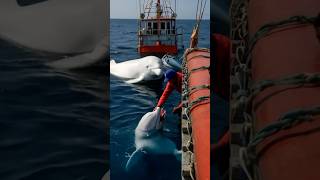 A touching story about the rescue of a baby dolphin by humans sea cute ocean fish dolphin [upl. by Ahtel]