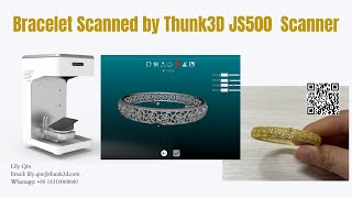 Bracelet Scanned by Thunk3D JS500 Jewelry 3D Scanner [upl. by Botzow]