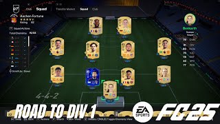 EASPORTS FC 25 DIVISION 6 GAMEPLAY POOR MAN ONLY PACKS ALLOWED [upl. by Nawj]