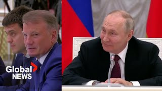 Putin asks Sberbank CEO when he will be replaced by AI [upl. by Sloatman]