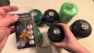 Hotdevil Fuel Canister Refill Adapter Isobutane Butane Fuel Gas Refill Adapter Review [upl. by Kurt]