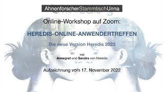 HEREDISONLINEANWENDERTREFFEN  Die neue Version 2023 [upl. by Etienne]