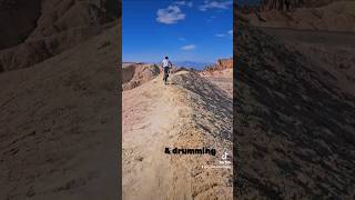 Zabriskie point nationaltrails nationalpark desert subscribe live bike views mountains [upl. by Annohsal440]