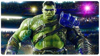 thor ragnarok escena de pelea con hulk español latino [upl. by Silliw]