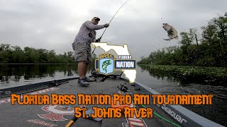 Florida Bass Nation Pro Am tournament St Johns River [upl. by Herminia]