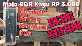 mata bor untuk kayu ULIN Rp 3000 dari JINFENG TOOLS [upl. by Cumine829]