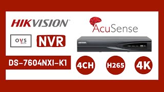 Hikvision NVR DS7600 Series AcuSense 4 Channel For CCTV Home Security [upl. by Dachi]