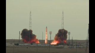 ILS Proton Lifts off with EchoStar21 for LongAwaited Return to Flight [upl. by Attenahs585]