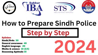 How to prepare Sindh Police constable 2024  IBA STS Pattern  Syllabus 2024  SPU  constable MCQs [upl. by Jordon423]