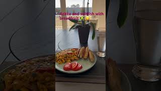 Jamaican ackee and saltfish with breadfruit foodie jamaica ackee nationaldish [upl. by Sesom]