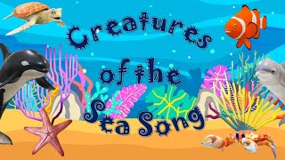 Creatures of the Sea Song sea seacreatures ocean kidssong singalong seaanimals madeforkids [upl. by Sorkin346]