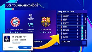 UCL TOURNAMENT MODE IS FINALLY HERE 🏆😱 UPDATE YOUR GAME NOW TO UNLOCK 🔓 GET SECRET UPDATE LINK 🤐🤫 [upl. by Nennarb]