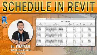 SCHEDULE IN REVIT🔥  HOW TO CREATE SCHEDULE IN REVIT [upl. by Susette332]