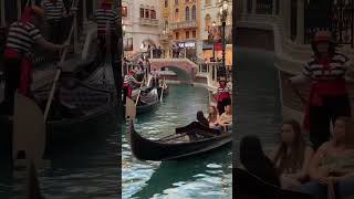 Gondola Ride on the Grand Canal at the Venetian Las Vegas shorts lasvegas [upl. by Adiene]