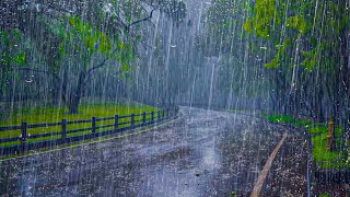 FORTE PLUIE pour Dormir Rapidement Détendre et Guérir linsomnie  Bruit de la Pluie et Orages [upl. by Ger259]