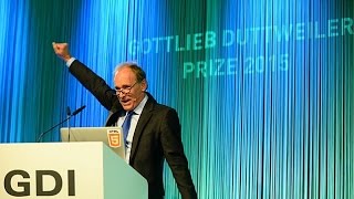 Tim Berners Lee Inventor of the World Wide Web  Gottlieb Duttweiler Prize 2015 award ceremony [upl. by Lloyd447]