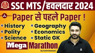 SSC MTS amp हवलदार 2024  GKGS Mega Marathon  By Sahil Madaan Sir [upl. by Nagram419]