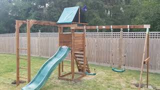 Dunster House Monkey Fort Wilderness Climbing Frame Installation In the UK [upl. by Yensehc373]