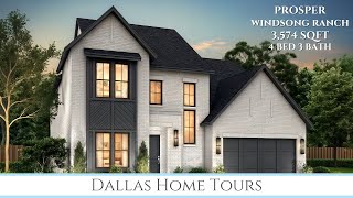 STUNNING NEW CONSTRUCTION HOME IN PROSPER TEXAS  Windsong Ranch  Southgate Homes [upl. by Deroo]