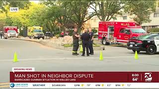 Man shot in neighbor dispute in Walled Lake [upl. by Arahsit]