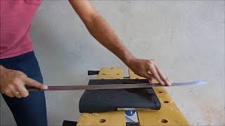 DIY  How to sharpen a Katana [upl. by Annahsal]