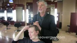 MAKEOVER Fine Thin Hair to a Shocking Pixie by Christopher Hopkins The Makeover Guy® [upl. by Aynot]