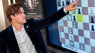 Magnus Carlsen Analyzes How He Became CHAMPION in Freestyle Chess GOAT Challenge 2024 [upl. by Yelyab]