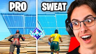 GUESS The Fortnite PROS vs SWEATS Actually Hard [upl. by Dobson]