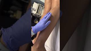 Professional lower leg wax using Starflex wax from Starpil estheticianlife [upl. by Eniarral]