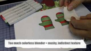 Adding Texture with Copic Colorless Blender Solutionm4v [upl. by Vanhomrigh]