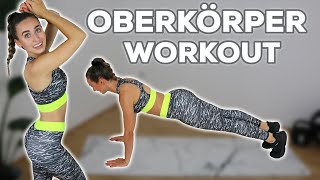 15 Min Oberkörper Workout ohne Equipment  Muskelaufbau Zuhause amp ohne Springen [upl. by Anegal]