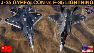 J35 Gyrfalcon vs F35A Lightning II 5th Gen BVR Battle amp Dogfight  DCS [upl. by Eekram]