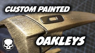 Custom Painted Oakleys  how to spray paint sunglasses [upl. by Blodgett]