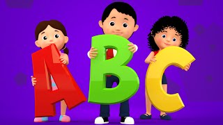 ABC Song  3d Nursery Rhymes  Kids Songs  Childrens Videos  Phonics Songs For Toddlers  Kids Tv [upl. by Blain]