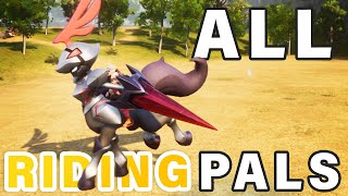 All Mounted RIDING Pals to Get  Which is the Fastest ► Palworld [upl. by Naharba568]